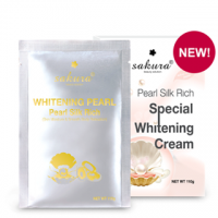 Kem tắm trắng ngọc trai tơ tằm SAKURA PEARL SILK RICH SPECIAL WHITENING MASK CREAM